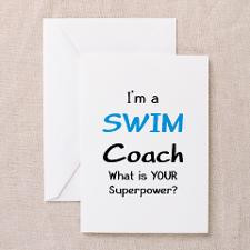 Swimming Coach Greeting Cards
