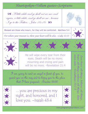 Scrapbook your baby - Pregnancy Loss Ribbons