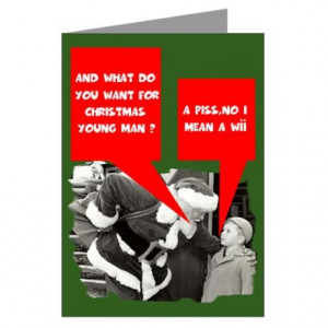 Funny sayings Santa Claus Greeting Cards