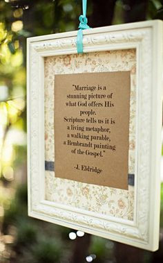 Marriage is a stunning picture of what God offers His people ...
