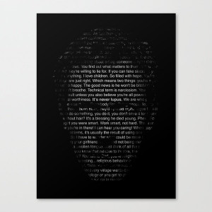 House MD Quotes Print (It's never lupus) Stretched Canvas by Olechka ...