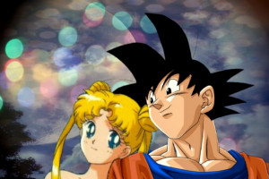 Goku And Usagi Serena Tsukino Real Bunny Neo Queen Sailor Moon