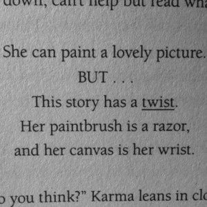 ... cutting harm scissors poem goth emo KNIFE saddness wrist razor blade