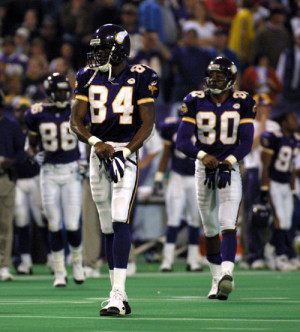 Cris Carter and Randy Moss