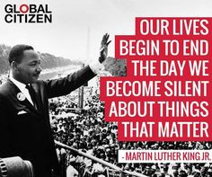 Speak up! Speak out! Thanks to Global Citizen UK for the image! More