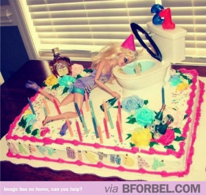 Best 21st Birthday Cake EVER. #Barbie #party – If someone made this ...