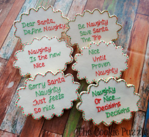 Naughty and Nice Christmas Cookies