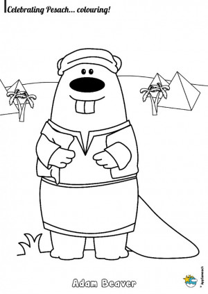 Passover Coloring Page Adam