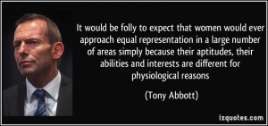 would ever approach equal representation in a large number of areas ...