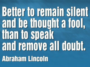 Remain Silent | The Daily Quotes