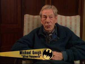Michael Gough interviewed for Shadows of the Bat: The Cinematic Saga ...