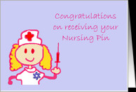 ... your Nursing Pin. Nursing Pin ceremony card - Product #743862
