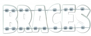 ... Boutique - 3 Dimensional Title Stickers - Braces. Made by EK Success