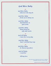 GOD BLESS BABY MEMORIAL POEM BY GEORGE LEON LOWE