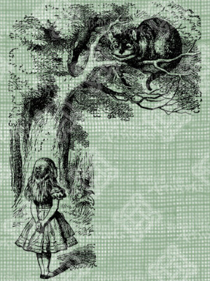 Digital Download Cheshire Cat Alice in Wonderland digi stamp, digis ...