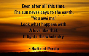... What Happens With A Love Like That It Lights The Whole Sky - Hafiz