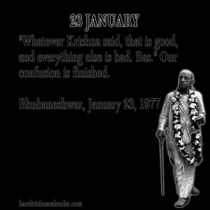 Srila Prabhupada Quotes For Month January 23