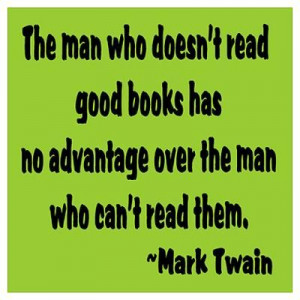 Twain--Good Books Poster