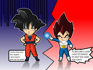 Goku and Vegeta by themondracas