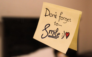 Don’t Forget To Smile Sticky Note Graphic