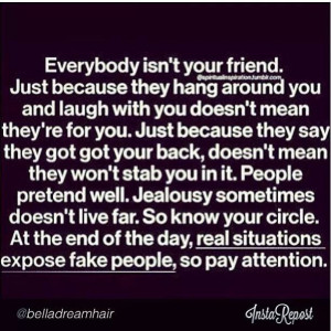 Real situations expose fake people.