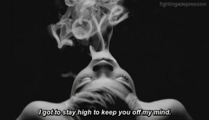 No I don’t do drugs or smoke or something, it’s just the lyrics ...