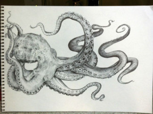 Drew an octopus for a friend today - Imgur