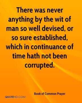 Book of Common Prayer Quotes