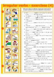 Verbs Irregular Verbs Flashcards Irregular Verbs Set 1