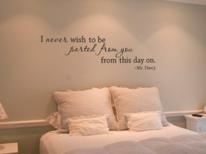 Never Wish To Be Parted From You From This Day On - Romantic Quote