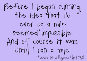 Doing the Impossible: Posts on Running