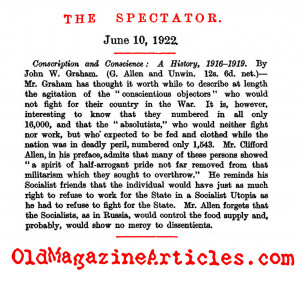 Conscientious Objector Conscientious objectors