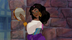 Esmeralda in The Hunchback of Notre Dame .