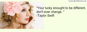 Taylor Swift Quote cover