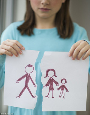 Unfair: Bitter mothers sometimes force their child to cut their father ...