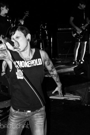 grind the nazi scum about bitter verses hc with metal