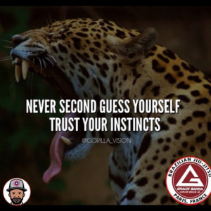 Never second guess yourself. Trust your instinct” @Gorilla_vision ...