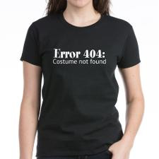 Error 404: costume not found Women's Dark T-Shirt for