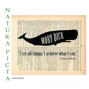 Moby Dick whale Herman Melville dictionary quote print-whale art print ...