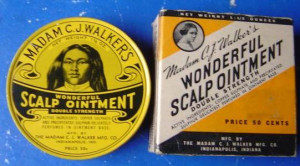 Madam C. J. Walker's Wonderful Scalp Ointment tin with orginal box ...