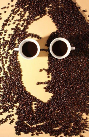 John Lennon Coffee Art
