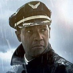 Washington looks pretty convincing in his role as a pilot in the movie ...