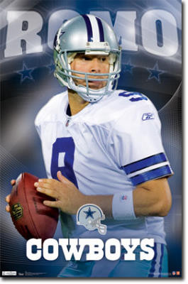 Dallas Cowboys Tony Romo Sports Poster Print - 22x34