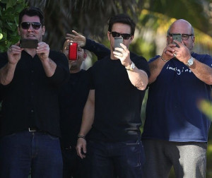 ... Wahlberg And Friend Giving Paparazzi A Taste Of Their Own Medicine