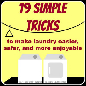 19 Simple Tricks to make laundry suck less