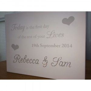 Home » THE FIRST DAY OF THE REST OF OUR LIVES QUOTE CANVAS