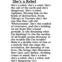 she s a rebel green day lyrics more rebel girls lyrics d lyrics lyrics ...