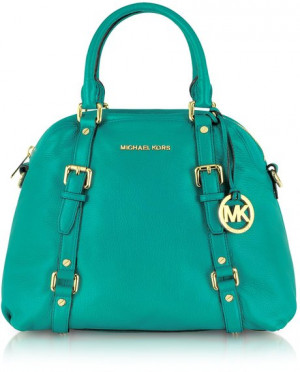 ... bags michael kors bedford genuine leather bowling satchel bag aqua 1
