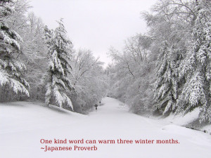Quote About Winter Japanese Proverb