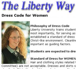 ... circa 2005 shows an example of how female students should dress
